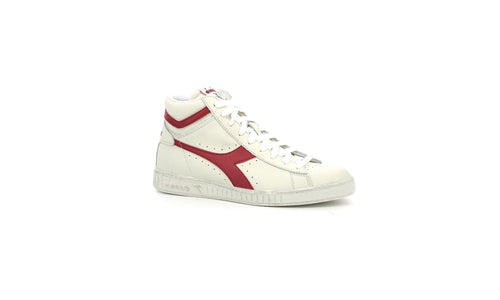 Diadora - Sneakers Haut Game L Hi Waxed - White/Red Pepper - Mixte