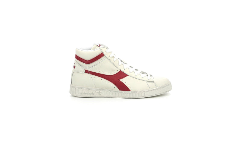 Diadora - Sneakers Haut Game L Hi Waxed - White/Red Pepper - Mixte