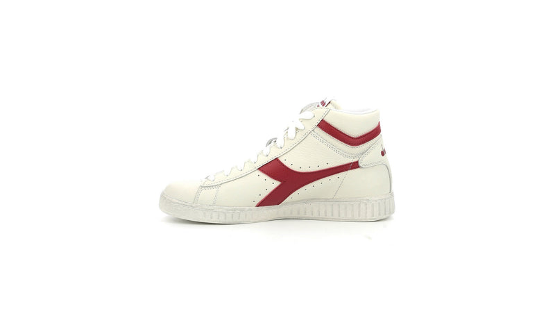 Diadora - Sneakers Haut Game L Hi Waxed - White/Red Pepper - Mixte