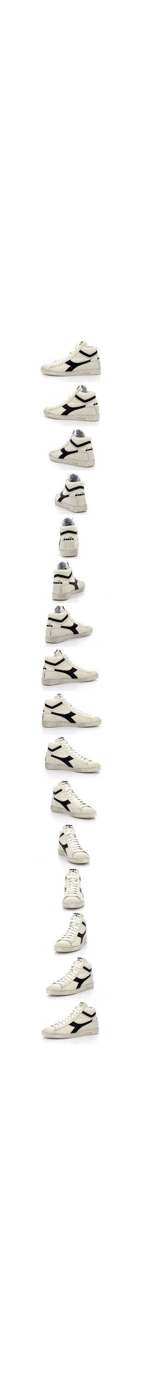 Diadora - Sneakers Haut Game L Hi Waxed - White /Black - Mixte