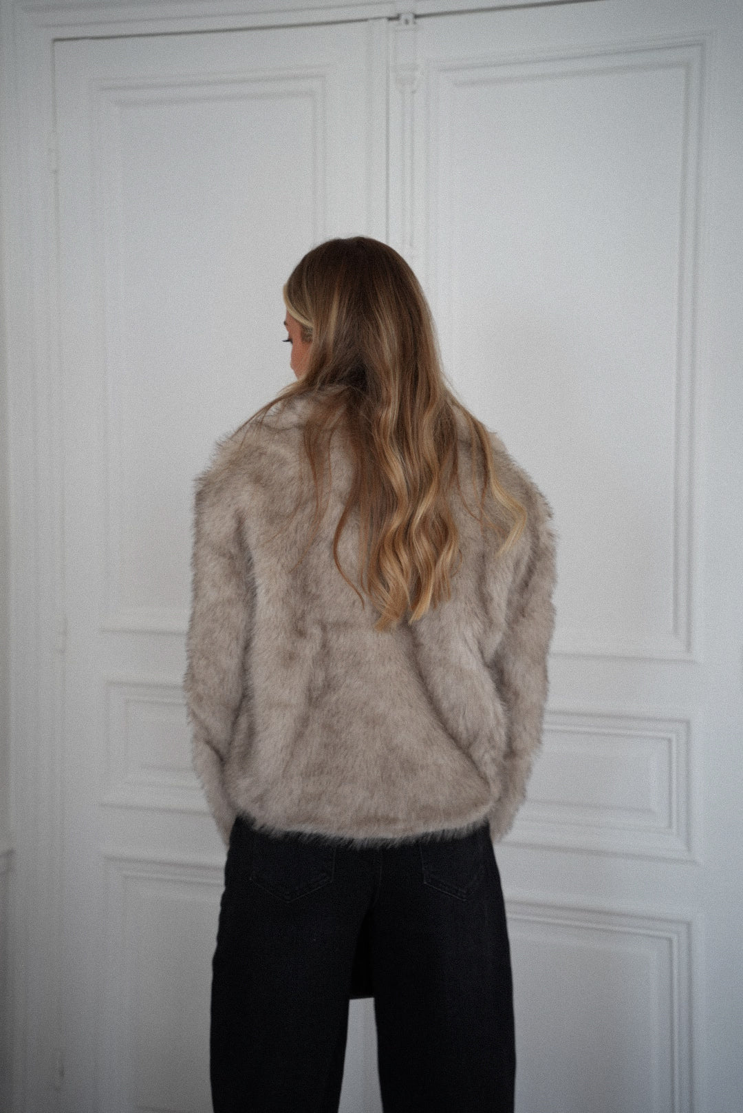 Manteau Fourrure Elody - Beige