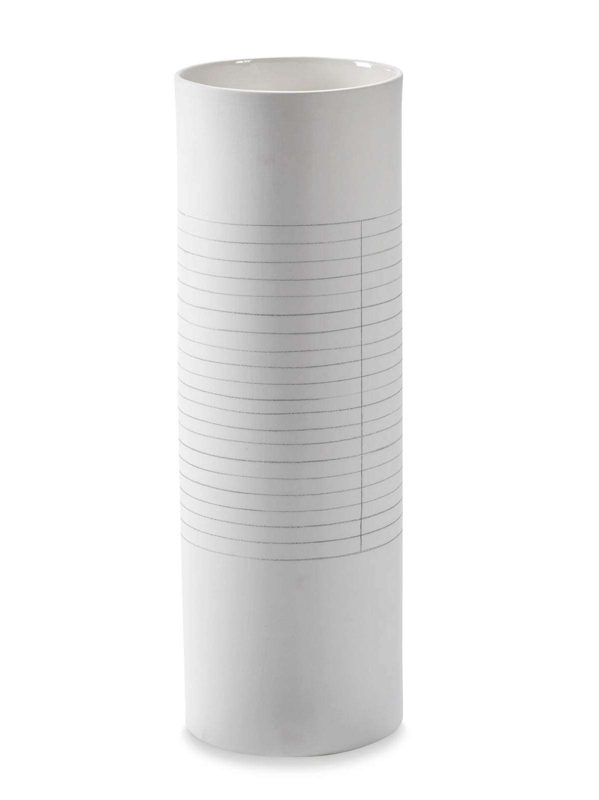 Accessories Graph - Vase - L - Grès - Blanc/Gris