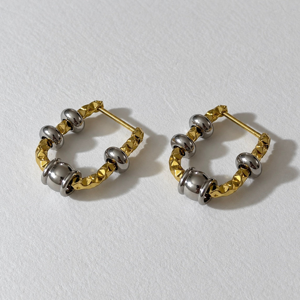 Boucles D'Oreilles Zelia - Bicolore