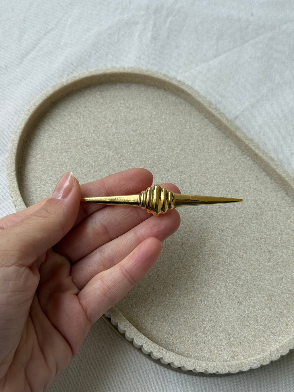 Broche Vintage - Barrette Y Forma De Lazo
