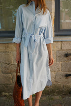 Angèle Sky Blue Shirt Dress