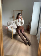 Léane taupe faux suede boots