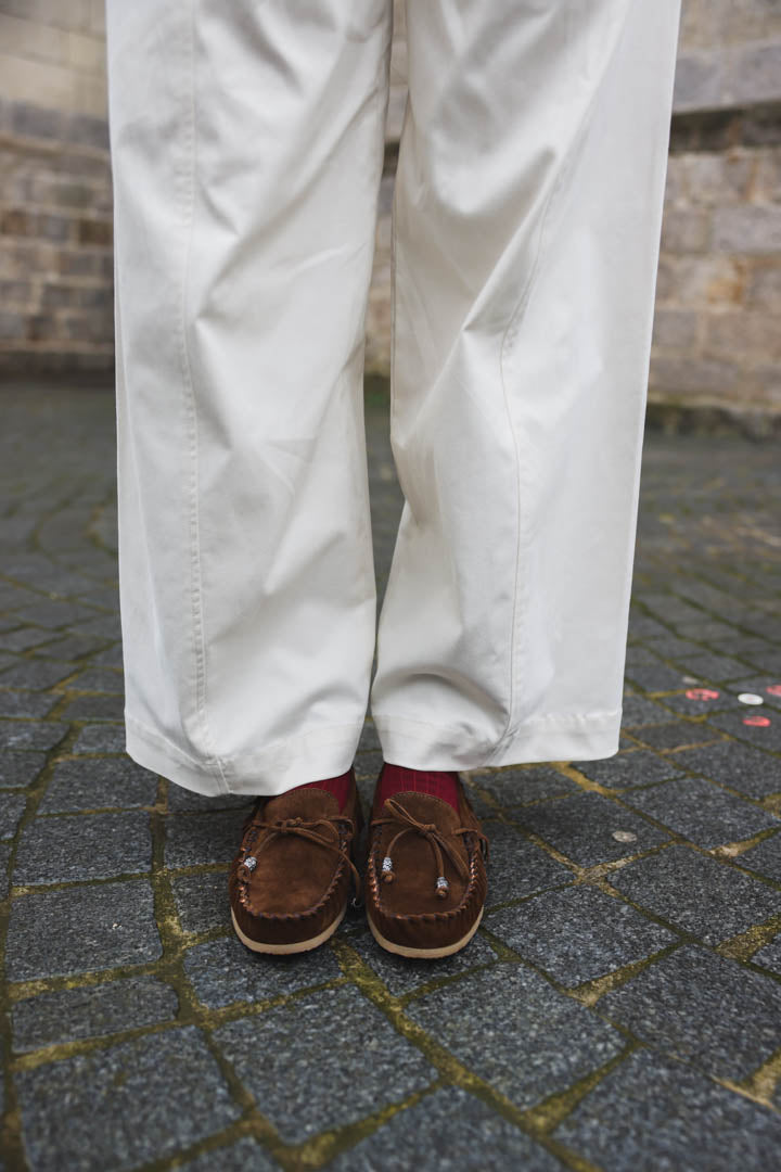 Chocolate Suede Loafers