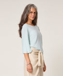 Jersey Manga Corta - Azul Agua - Mujer