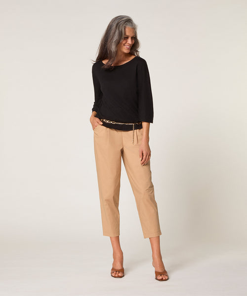 Jersey de manga corta - Negro - Mujer