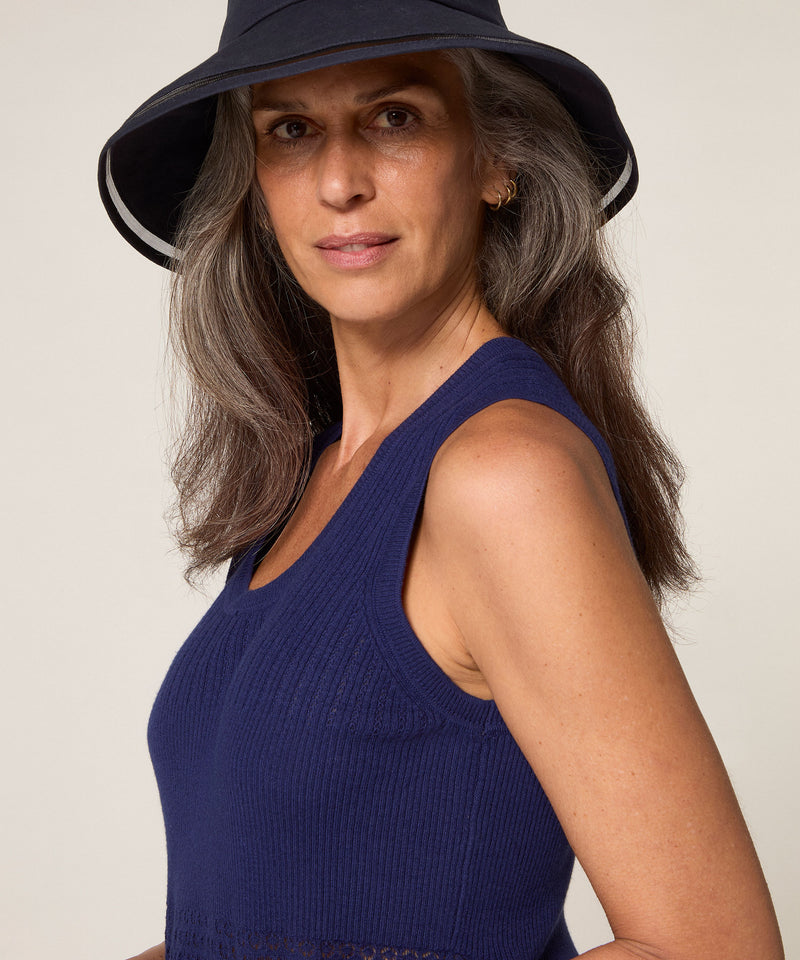 Jersey de manga corta - Azul marino - Mujer