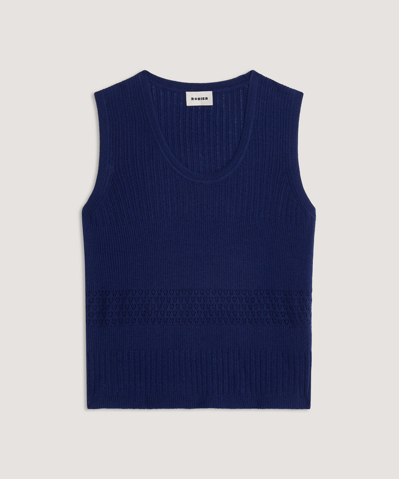 Jersey de manga corta - Azul marino - Mujer