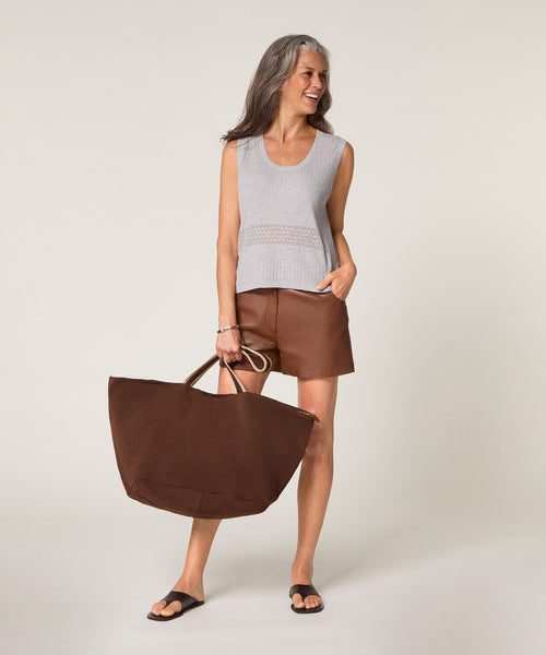 Jersey de manga corta - Gris claro - Mujer