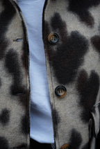 Gabrielle Cowhide Jacket Ecru