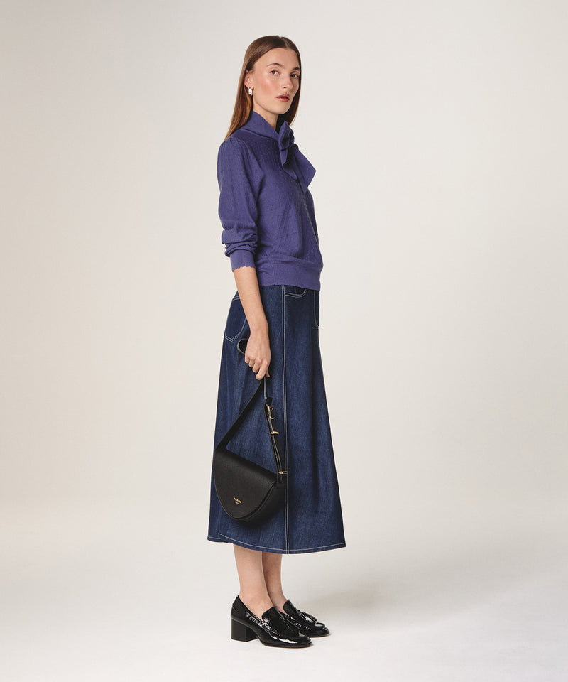 Jersey con cuello lavalliere - Violeta Parma - Mujer