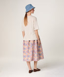 Jersey de cuello redondo y manga corta - Blanco Crudo - Mujer