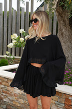 Blusa holgada Alisa - Negra