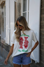 T-Shirt Imprimé Mony - Blanc