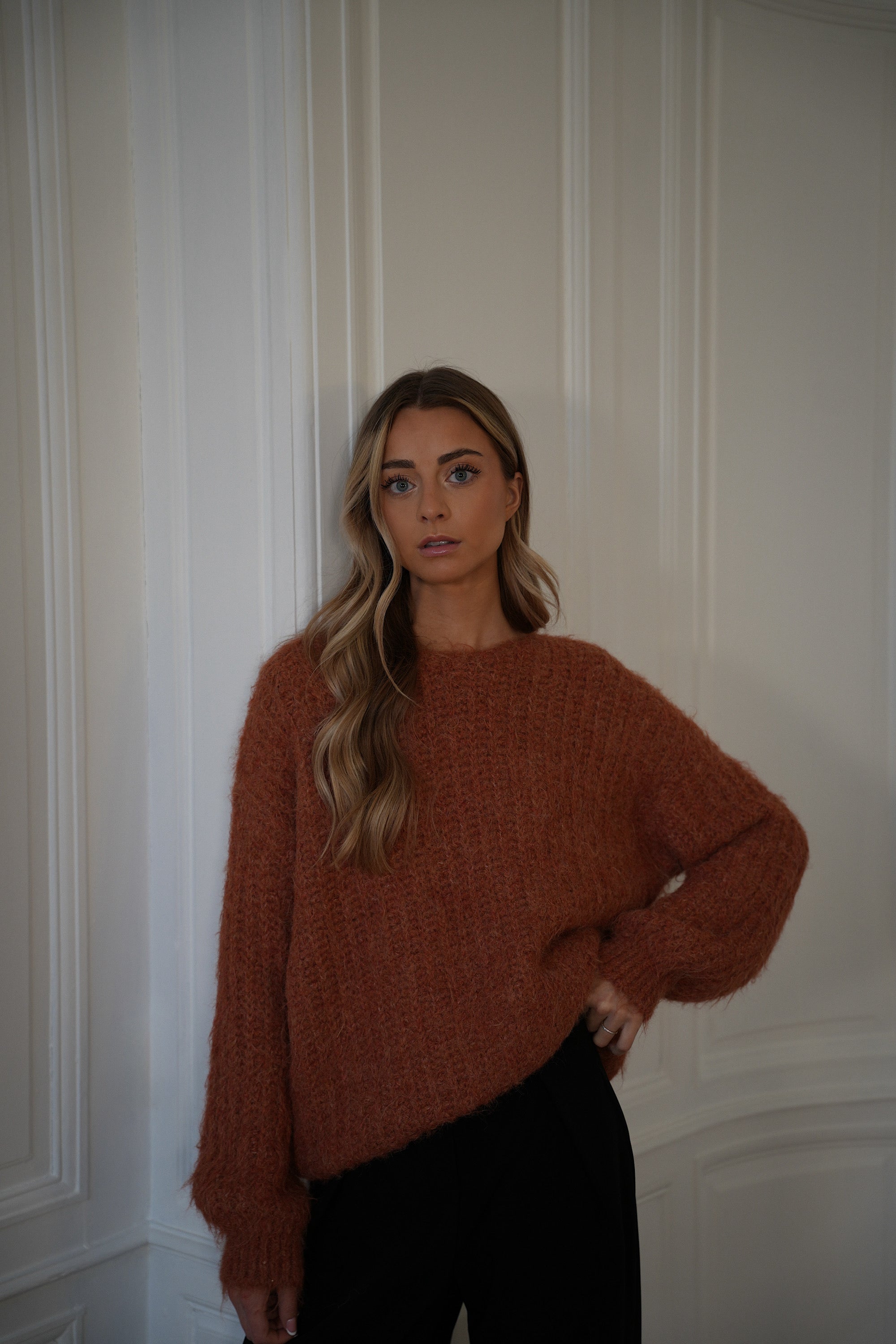 Pull Ample Lila - Terracotta