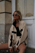 Veste À Bandes - Sael Beige