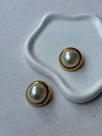 Pendientes David Grau Vintage - Perlas Blancas Irisadas