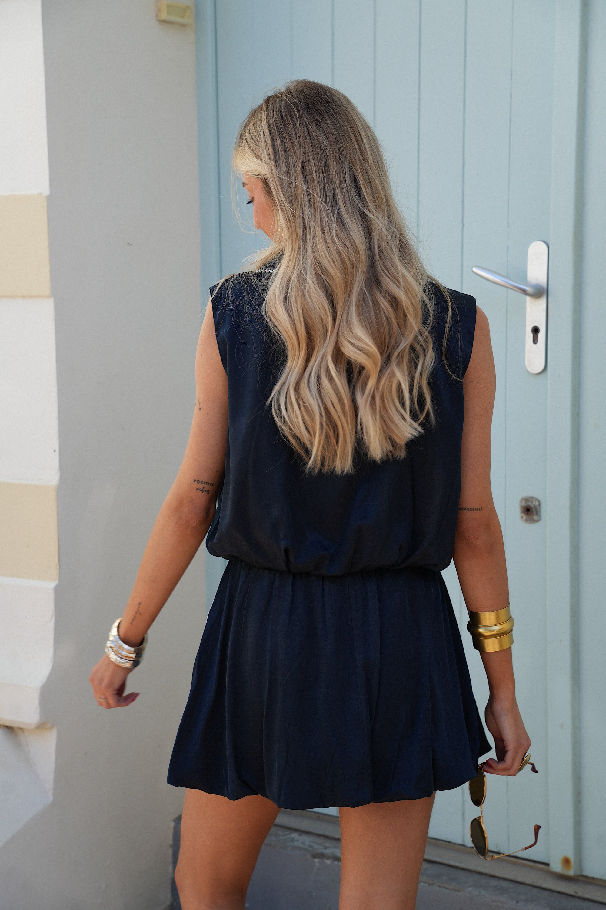 Blouse Sans Manches Siam - Marine