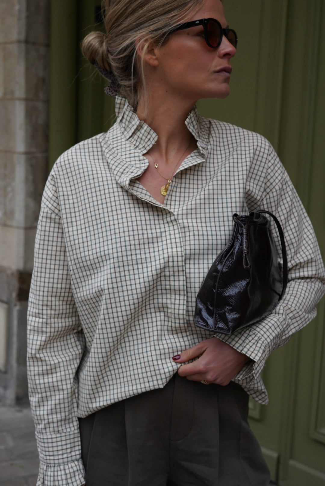 Ecru Checked Eglantine Shirt