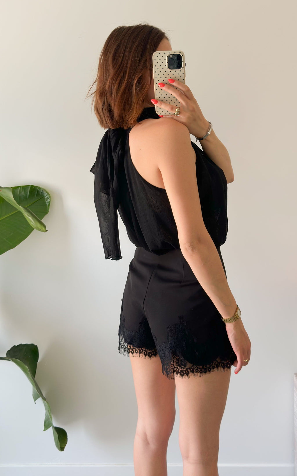 Short de Encaje Malaga - Negro