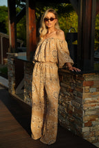 Pantalon Imprimé Yann - Camel