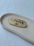 Barrette Cheveux Sonia Rykiel Vintage - Cruise Email Ivoire Et Doré