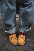 Camel Suede Loafers