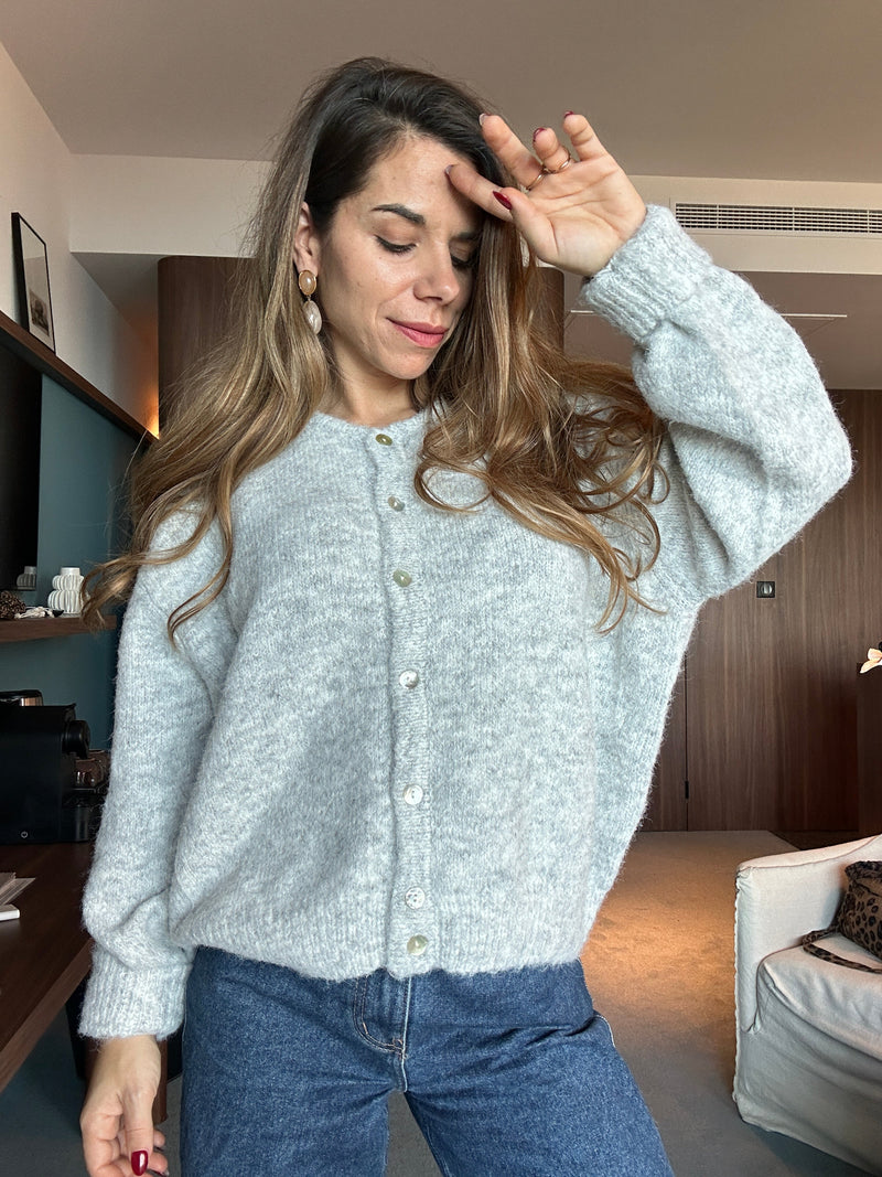 Cardigan Charlie Gris Clair