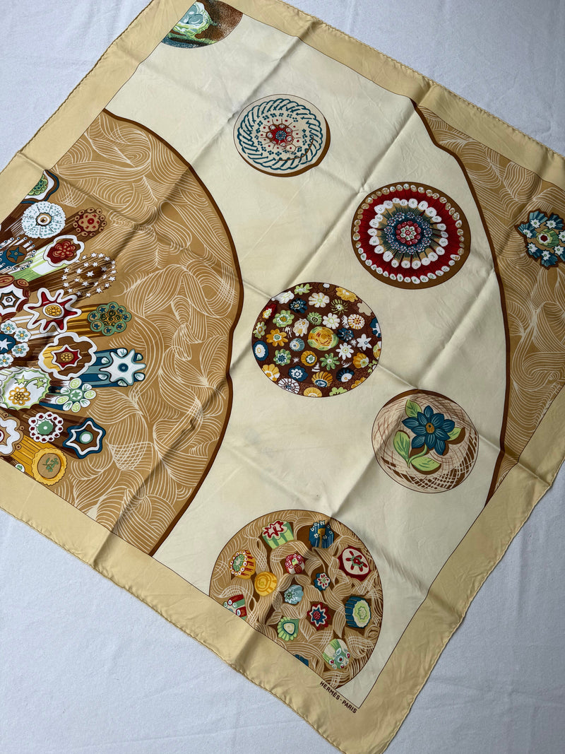 Foulard Hermès – Modèle Sulfures Et Presse-Papiers Ii