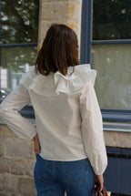 Joséphine Blouse Large White Collar