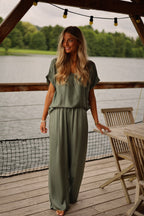 Pantalon Satiné Julya - Kaki