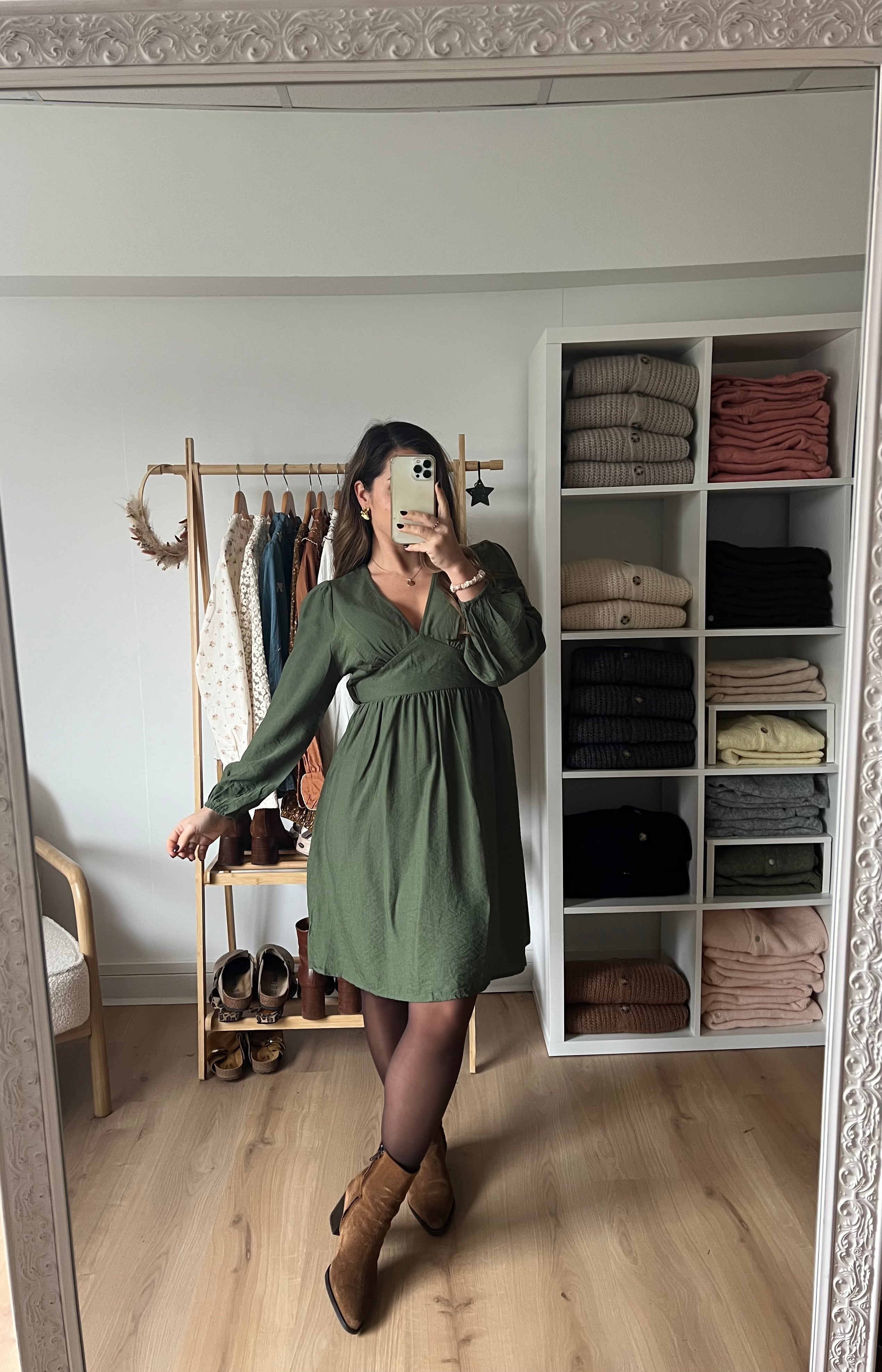 Vestido Elena Caqui