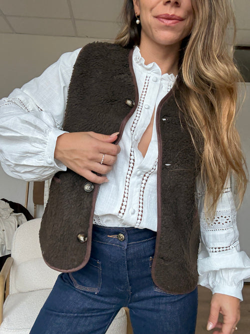 Gilet Berger Arianne Chocolat