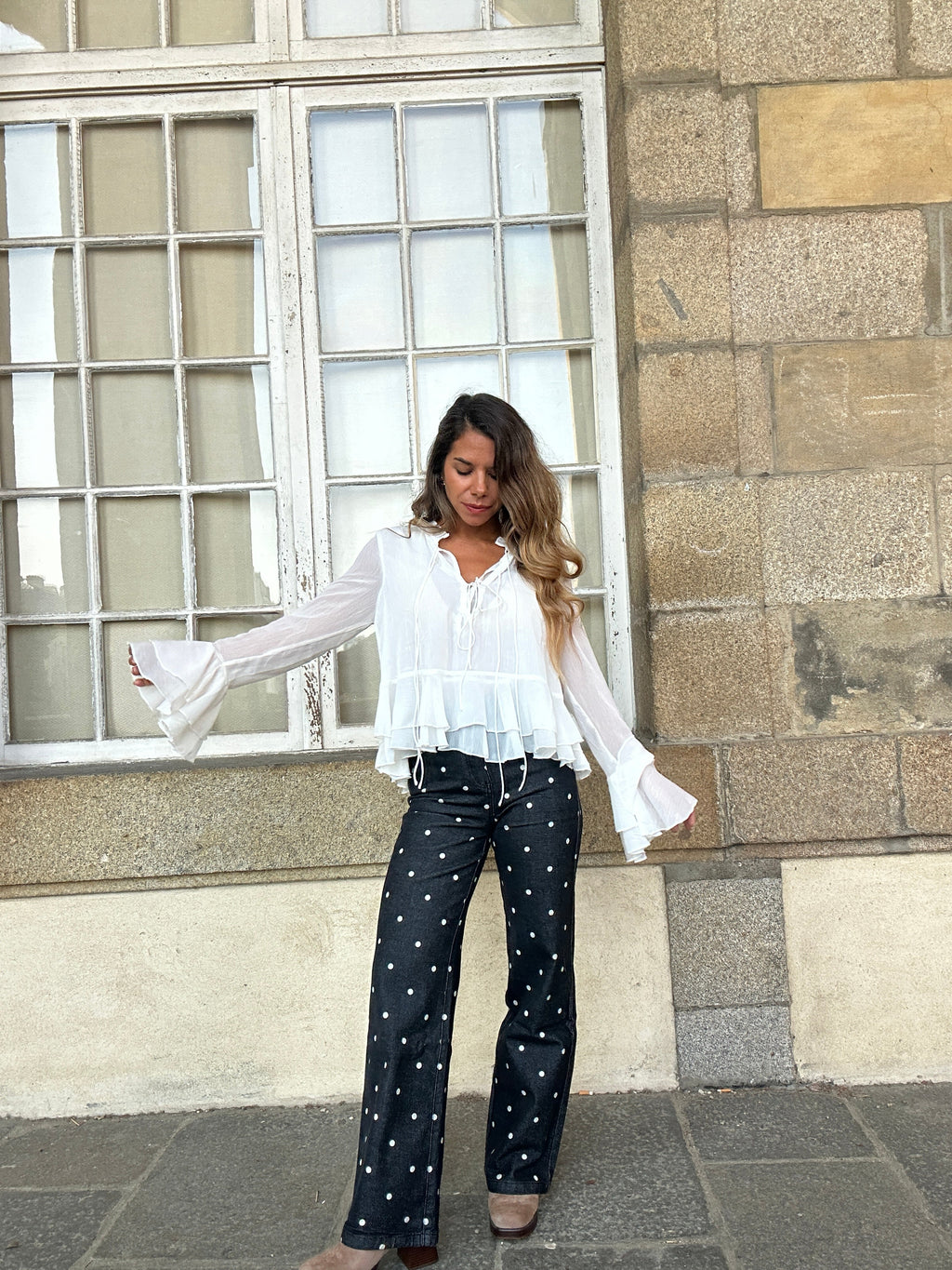 Blusa Aria cruda