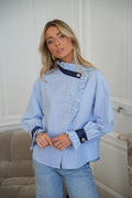 Blouse Rayée - Sylia Bleue