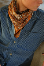 Tom Orange Pattern Scarf