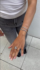 Wave Bangle Bracelet