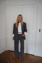Honoryne Grey - Pantalones a rayas