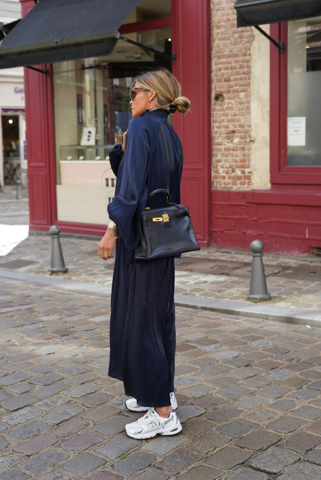 Long Roman Skirt Navy