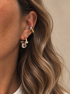 Boucles D'Oreilles Domina - Anneau Doré