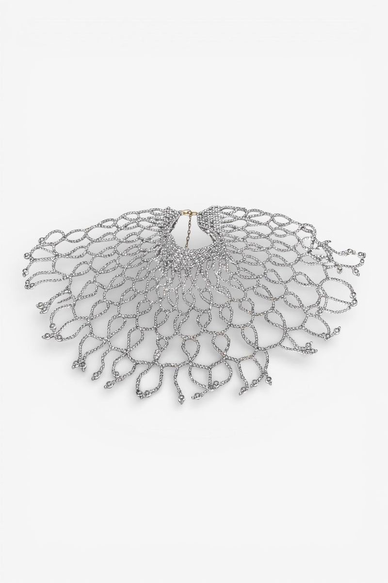 Chocker Luna Plateado