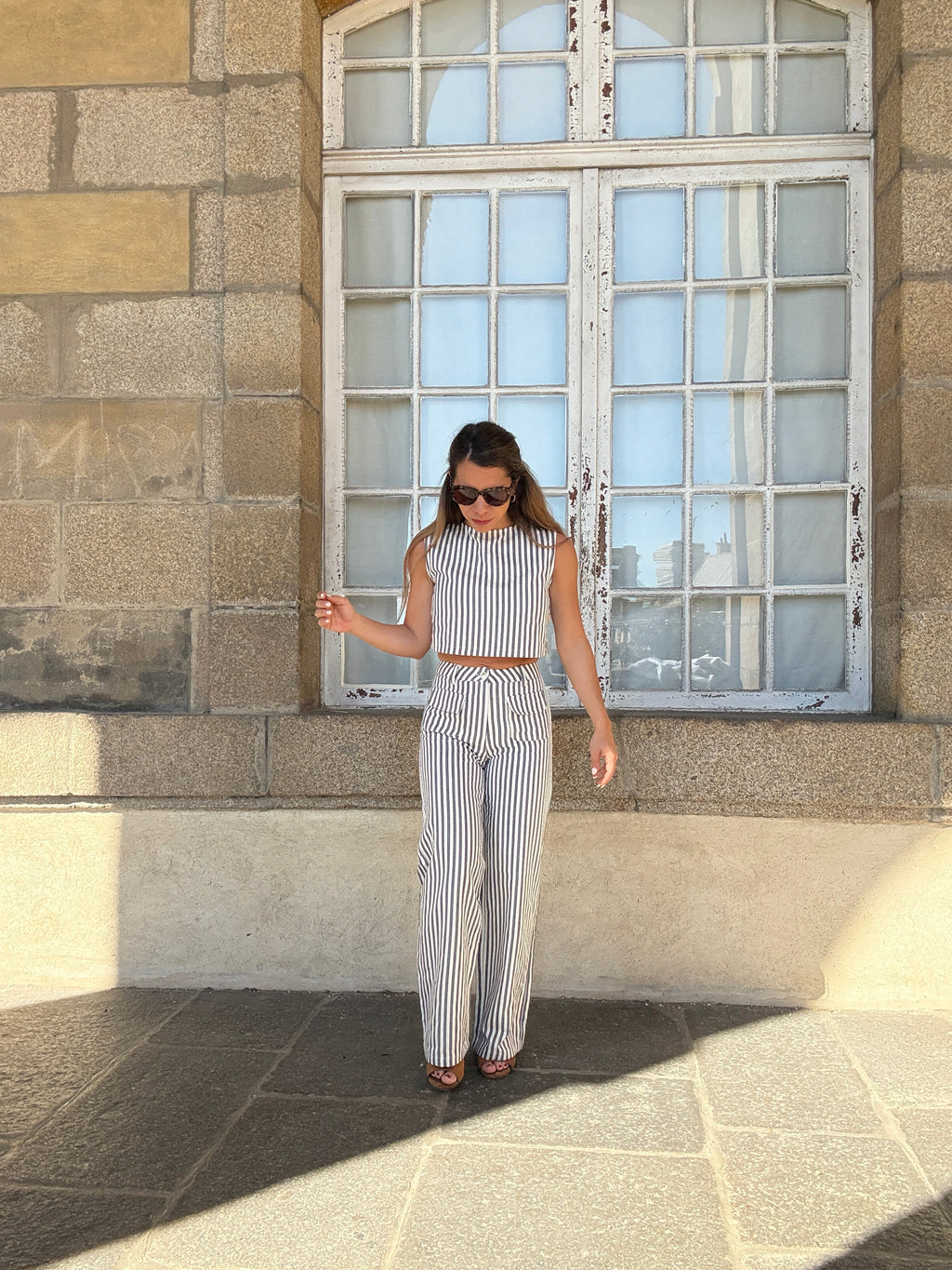 Pantalón Rayas Marineras Azules