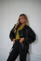Black Ivy - Chaqueta de piel sintética