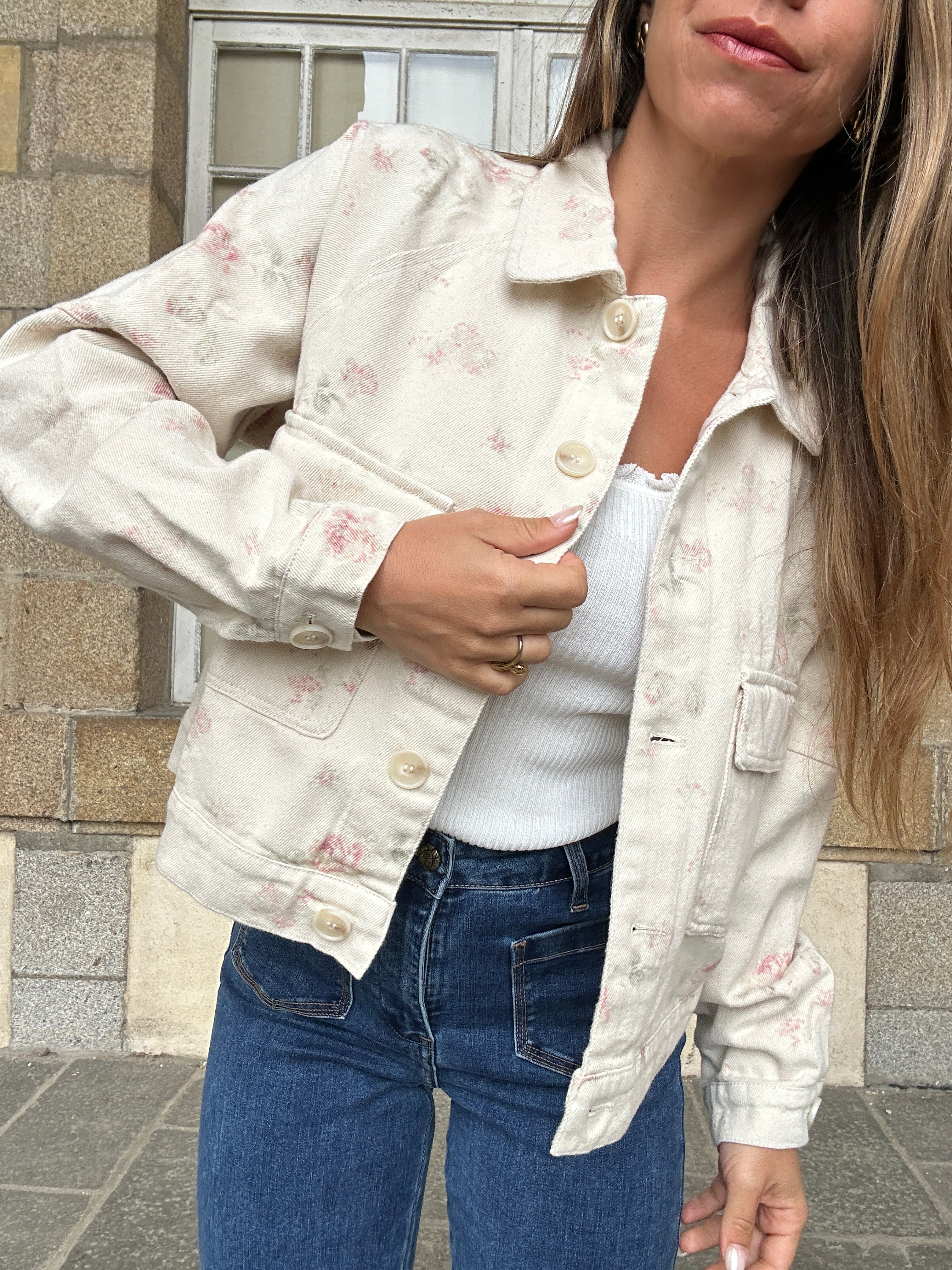 Veste Fleurie Jade