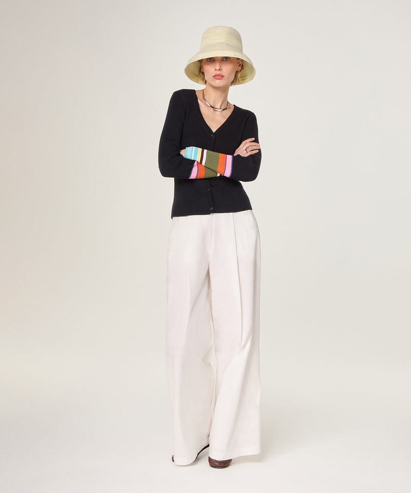 Chaleco cuello pico - Azul Marino - Mujer