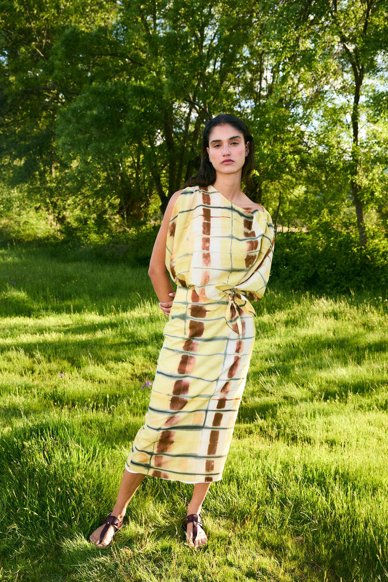 Robe Italien Batik Jaune