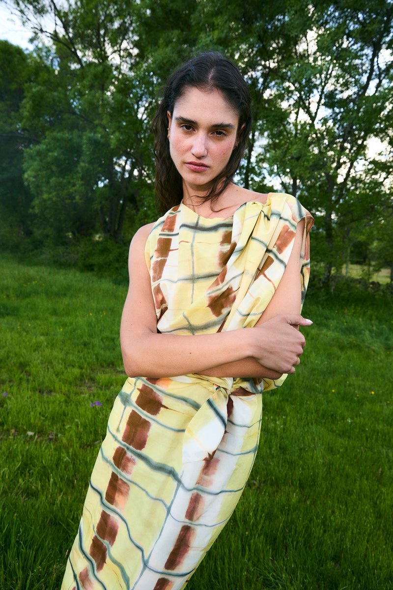 Robe Italien Batik Jaune